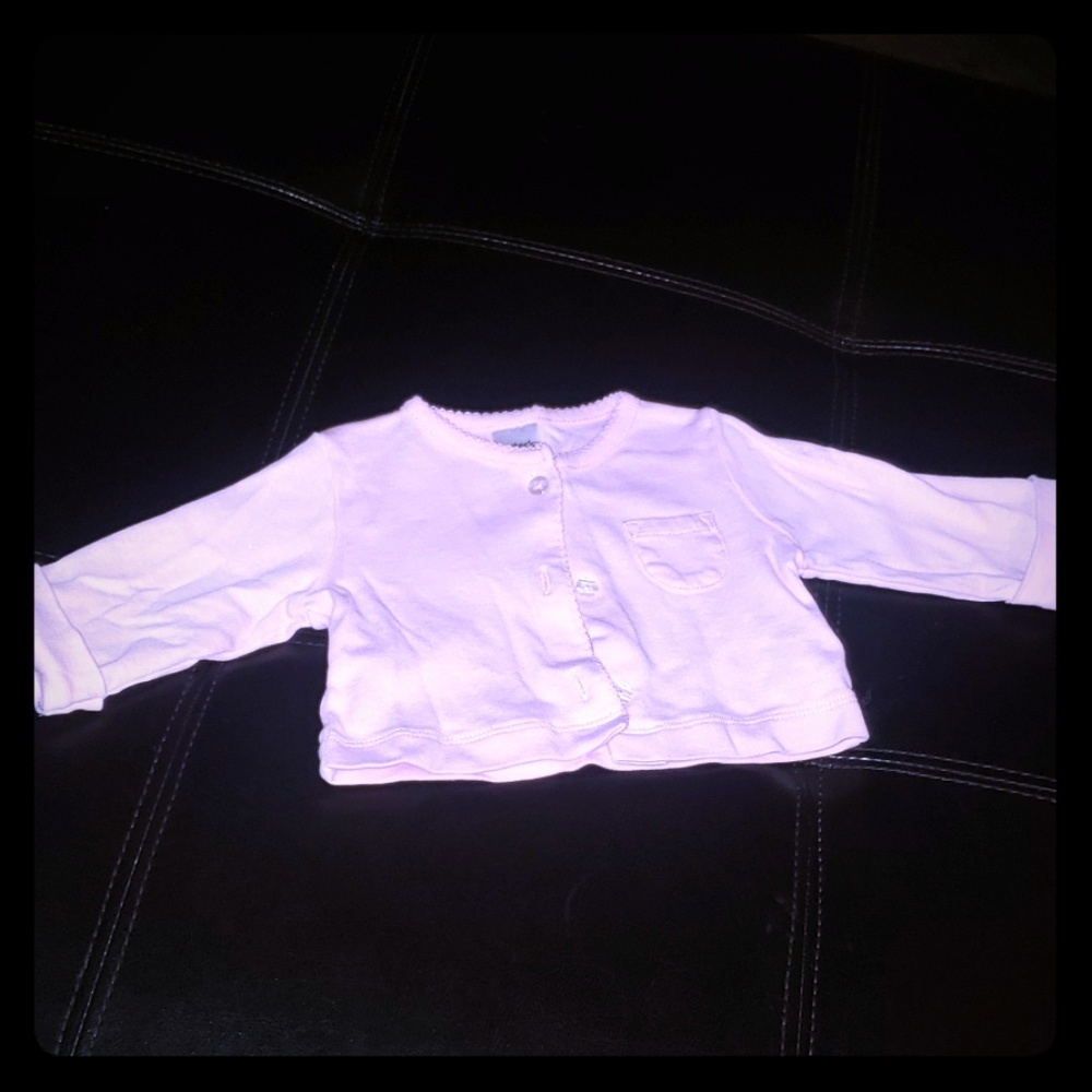 Carters light pink cardigan